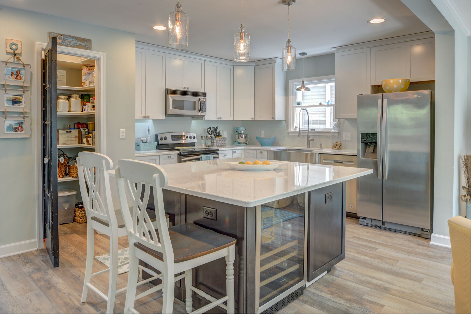 Kitchen Remodel in Canal Drive, Millsboro DE with Center Island