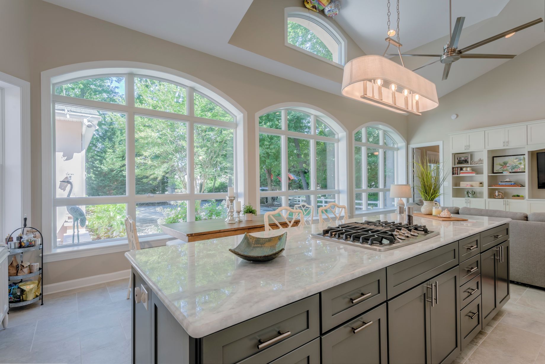 Addition in Juniper Court, Ocean Pines MD - Kitchen with Large Windows