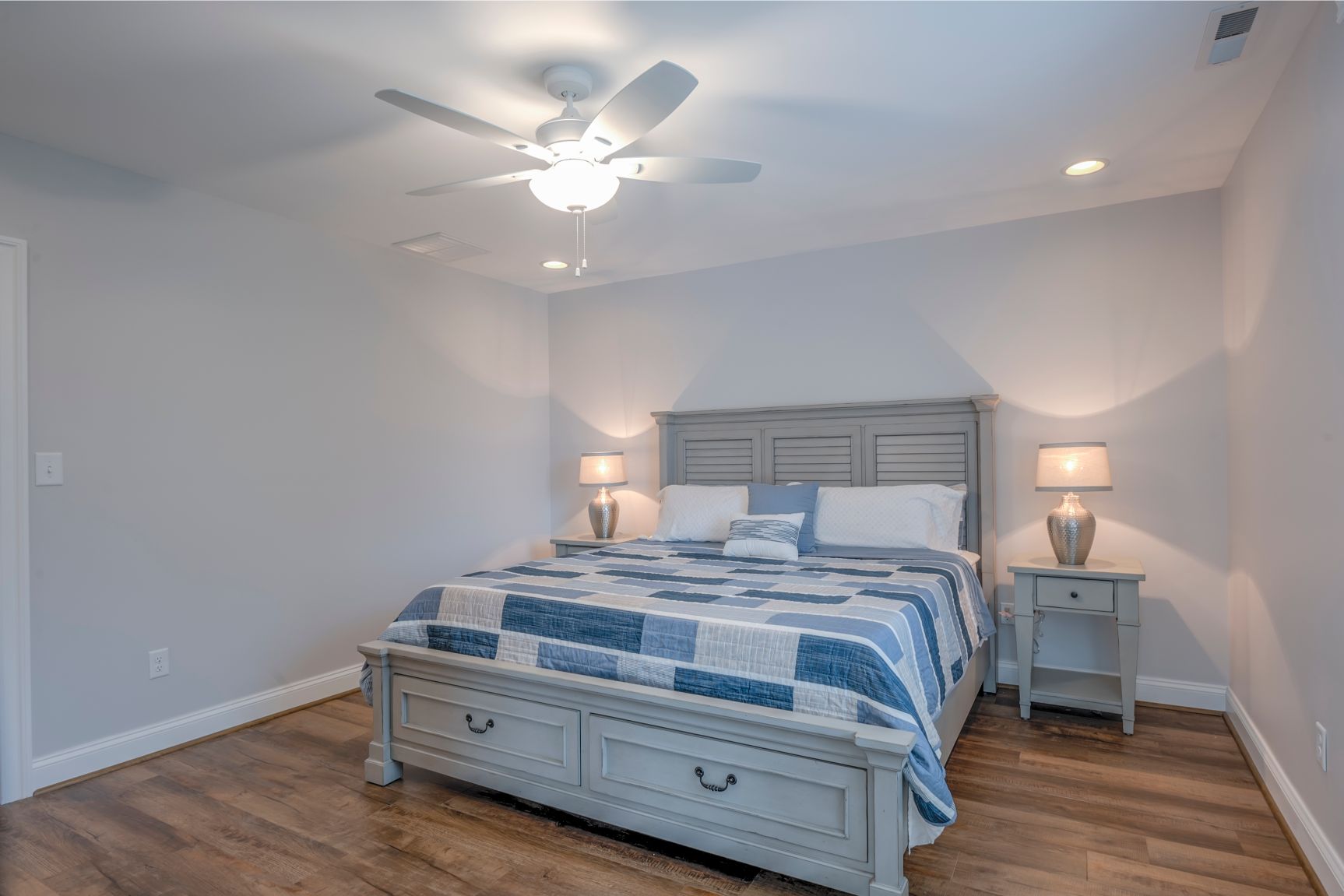 New Addition in October Glory, Ocean View DE - Bedroom with White Ceiling Fan